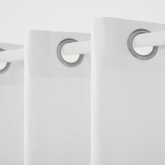 TOWN and COUNTRY BASICS Cabana Solid Heavyweight Indoor Out Curtains White - Picture 2 of 10